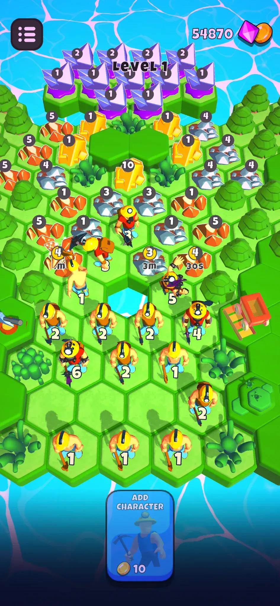 Miner Merge gameplay