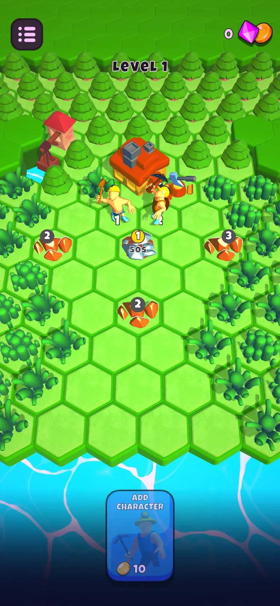 Miner Merge gameplay screenshot 2