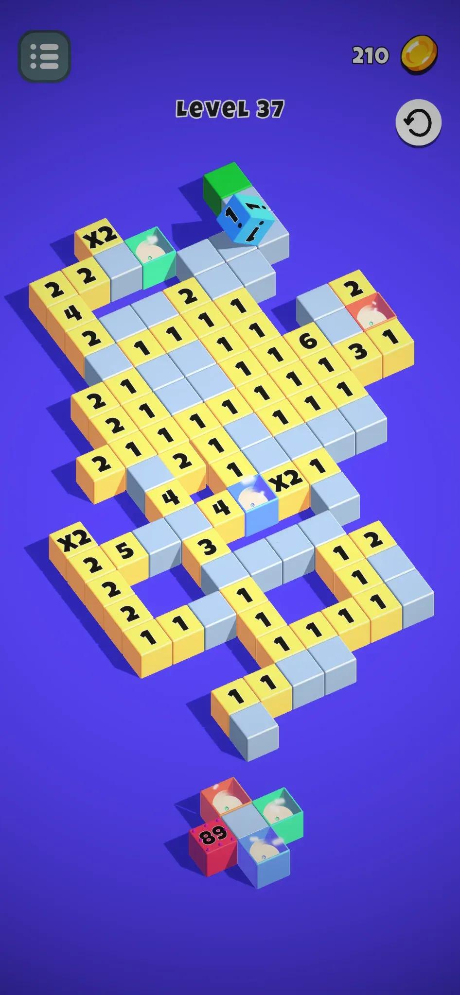 Cube Digits gameplay screenshot 2